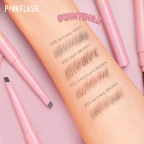 Cargar la imagen 1 en la vista de la galería. Lápiz para Cejas 2 en 1 Pinkflash #OhMyEmoji