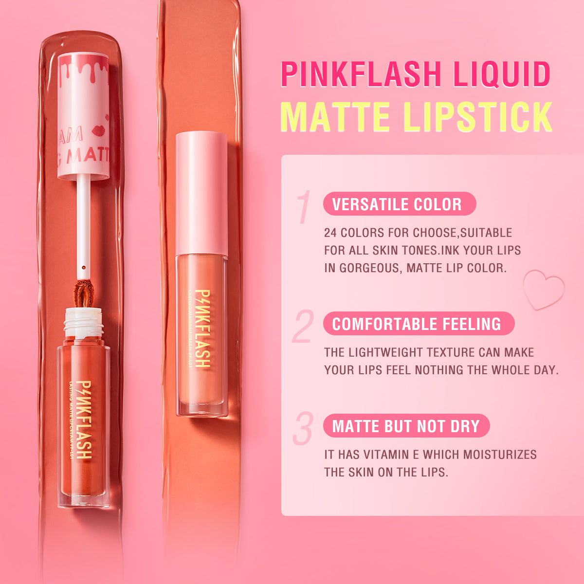 ¡Color Intenso, Cero Sequedad! – Labial Líquido Mate