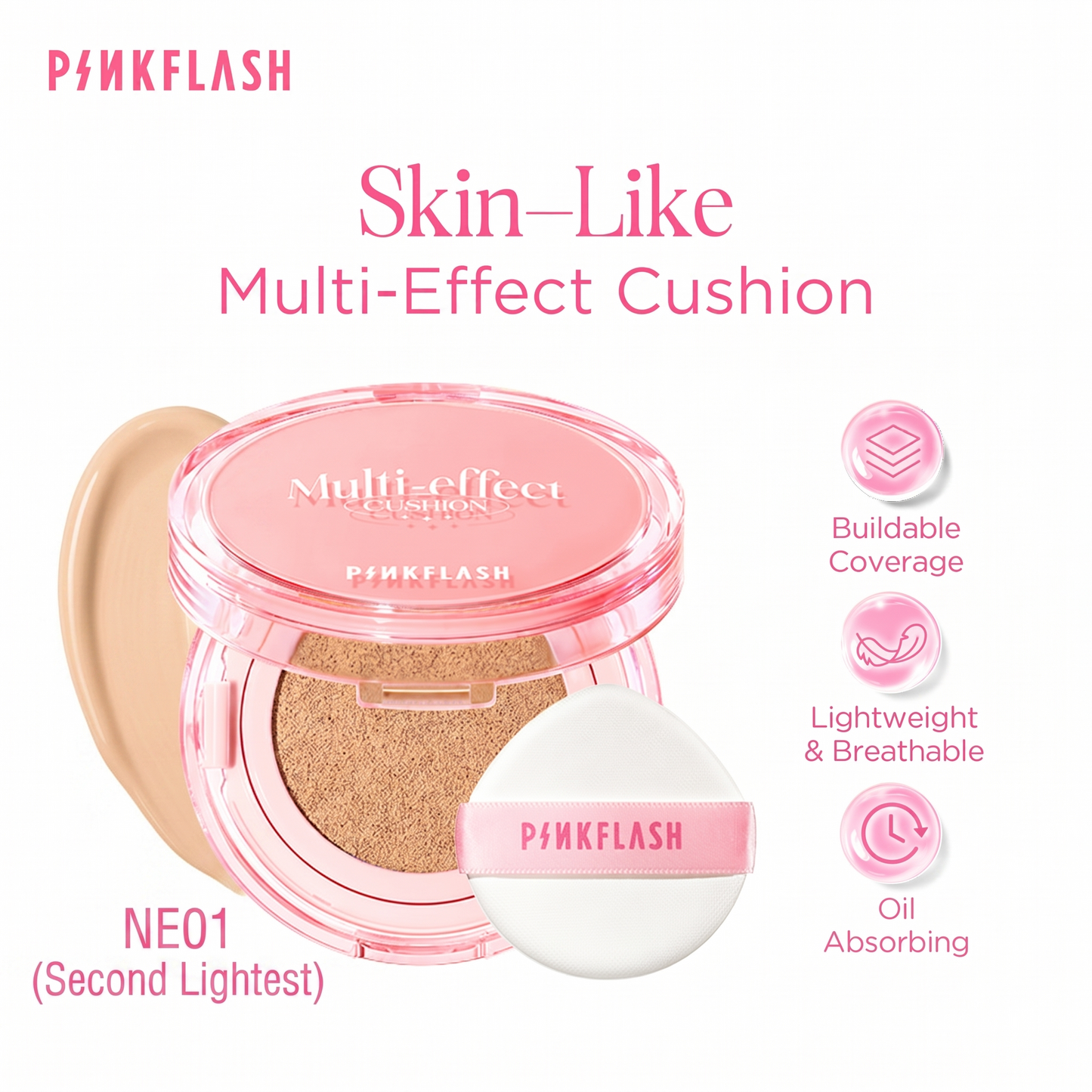 ¡Efecto Segunda Piel al Instante! Skin-Like Multi Effect Cushion