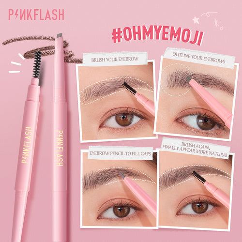 Cargar la imagen 1 en la vista de la galería. Lápiz para Cejas 2 en 1 Pinkflash #OhMyEmoji